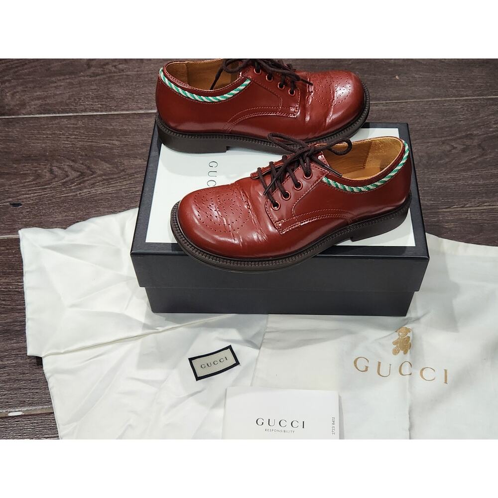 Gucci Dress Shoes Brown Boys 29